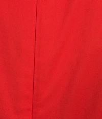 Investments Poplin Short Sleeve Square Neck Tie Belt Midi Dress