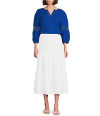 Investments Pull-On Coordinating Maxi Skirt