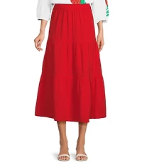 Investments Pull-On Coordinating Maxi Skirt