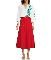 Investments Pull-On Coordinating Maxi Skirt