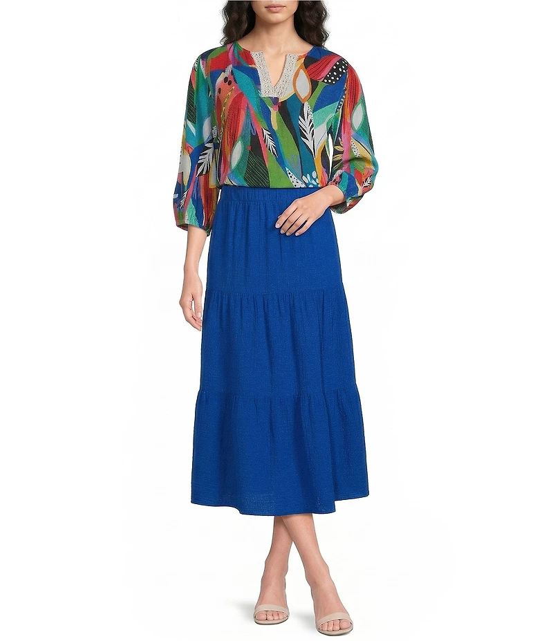 Investments Pull-On Coordinating Maxi Skirt
