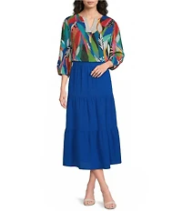 Investments Pull-On Coordinating Maxi Skirt