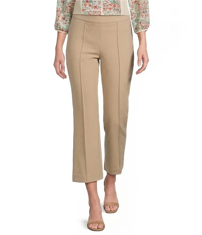 Investments Pull-On Light Weight Ponte Kick Flare Crop Pants