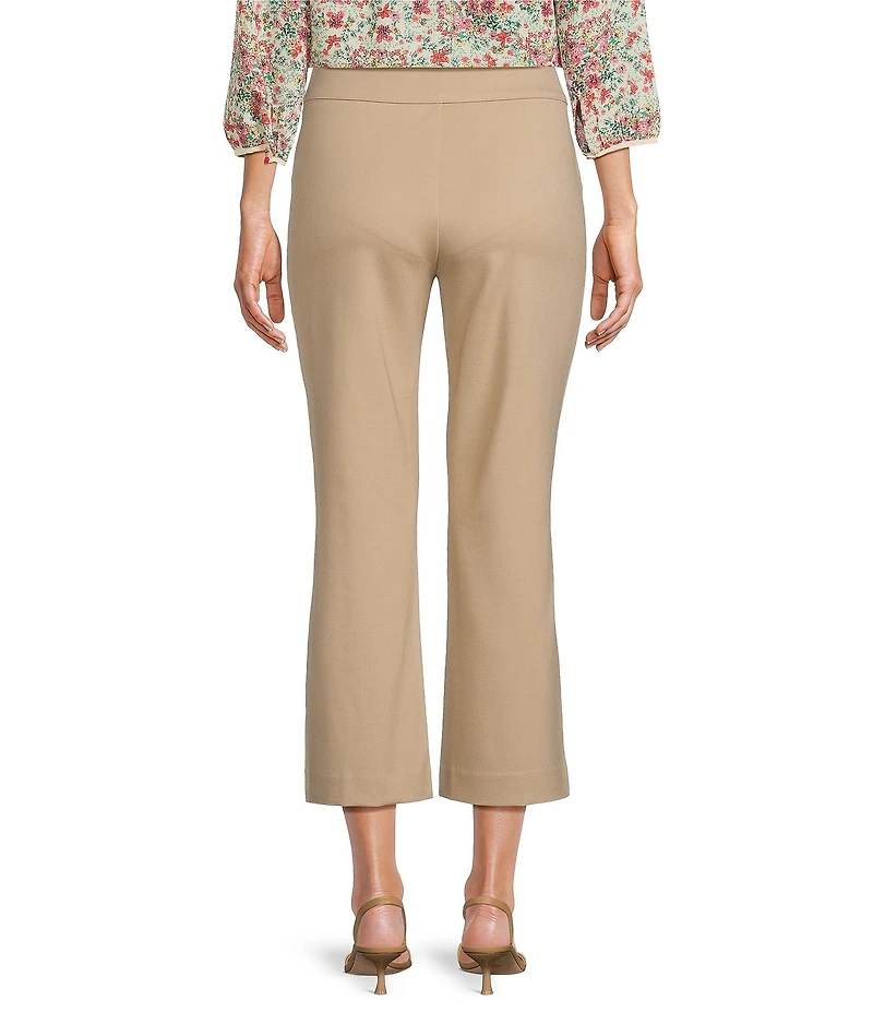 Investments Pull-On Lightweight Ponte Kick Flare Crop Pants