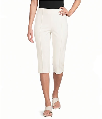 Investments Pull-On Pintuck Capri Pants