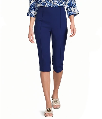 Investments Pull-On Pintuck Capri Pants