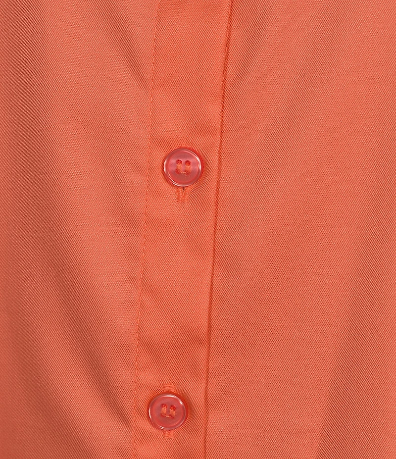 Investments Rachel 3/4 Sleeve Point Collar Button Front Shirt