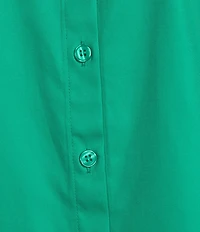 Investments Rachel 3/4 Sleeve Point Collar Button Front Shirt