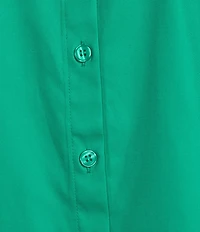 Investments Rachel 3/4 Sleeve Point Collar Button Front Shirt