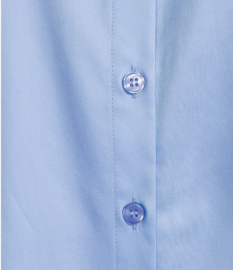 Investments Rachel 3/4 Sleeve Point Collar Button Front Shirt