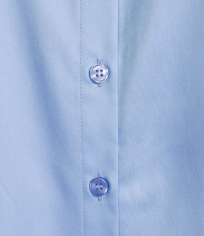 Investments Rachel 3/4 Sleeve Point Collar Button Front Shirt