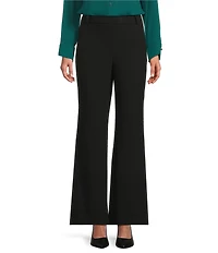 Investments Flare Leg Pull-On Basket Weave Pants