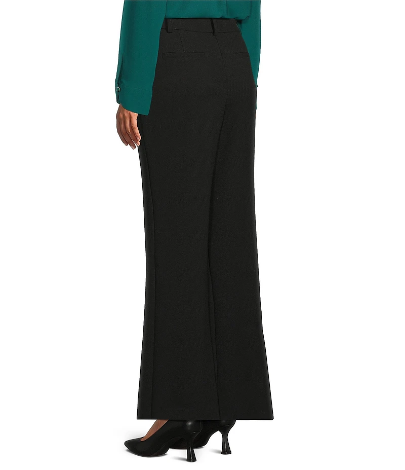 Investments Flare Leg Pull-On Basket Weave Pants