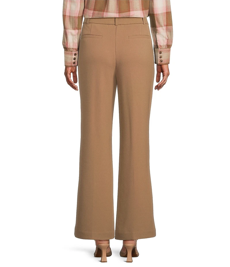 Investments Flare Leg Pull-On Basket Weave Pants