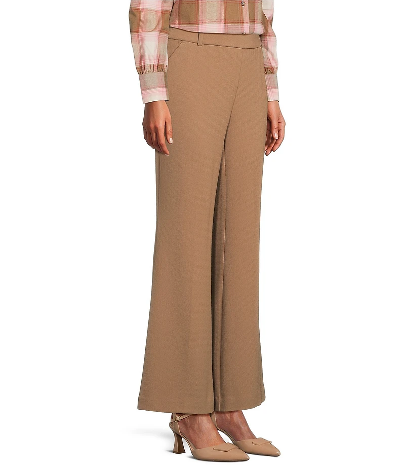 Investments Flare Leg Pull-On Basket Weave Pants