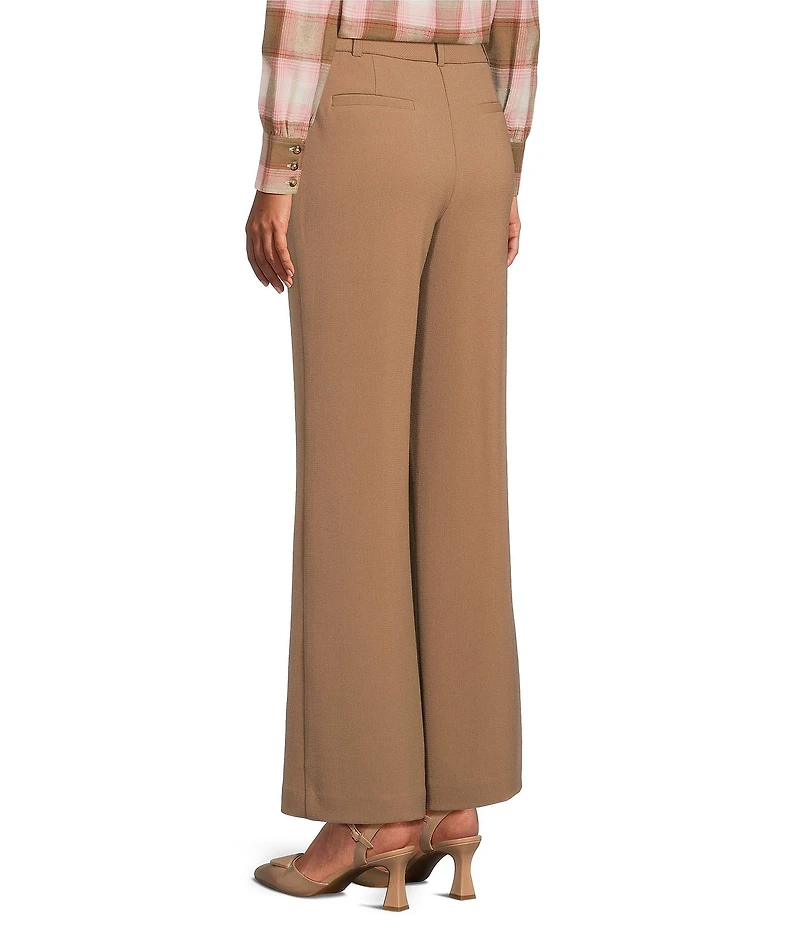 Investments Flare Leg Pull-On Basket Weave Pants