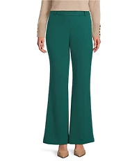 Investments Flare Leg Pull-On Basket Weave Pants