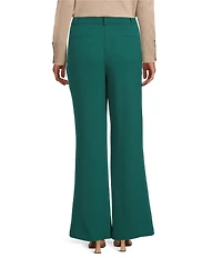 Investments Flare Leg Pull-On Basket Weave Pants