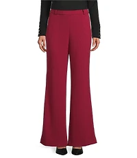 Investments Flare Leg Pull-On Basket Weave Pants