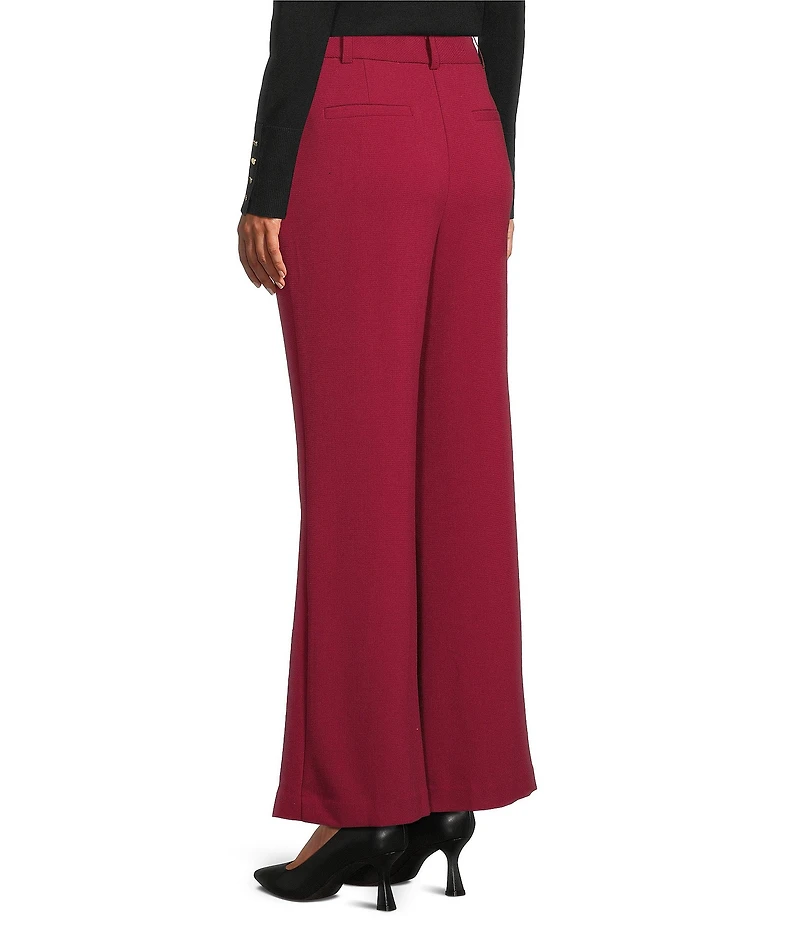 Investments Flare Leg Pull-On Basket Weave Pants