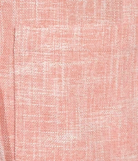 Investments Scratch Pattern 3/4 Ruched Sleeve Notch Lapel Lined Button Front Blazer