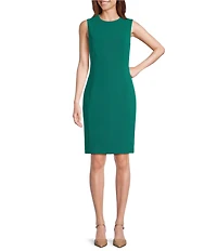 Investments Scuba Crepe Sleeveless Sheath Dress