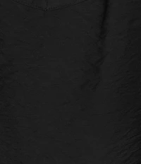 Investments Short Ruffle Sleeve Split V-Neck Crinkle Blouse