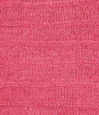 Investments Short Sleeve Crew Neck Tape Yarn Top