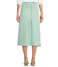 Investments Side Pocket Pull-On Coordinating Midi Skirt