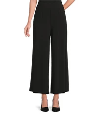 Investments Soft Separates Elastic Waist Wide Leg Pull-On Crop Pants