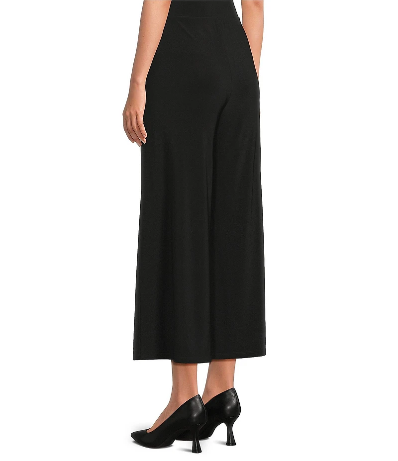 Investments Soft Separates Elastic Waist Wide Leg Pull-On Crop Pants