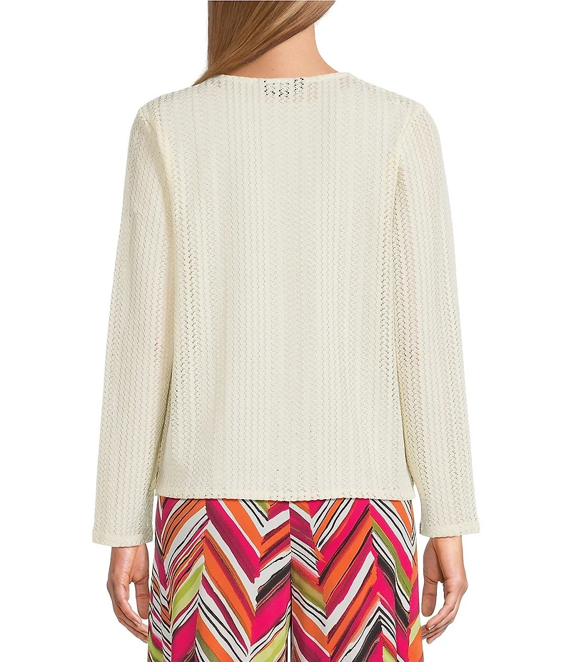 Investments Soft Separates Long Sleeve Crochet Coordinating Topper