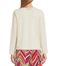 Investments Soft Separates Long Sleeve Crochet Coordinating Topper