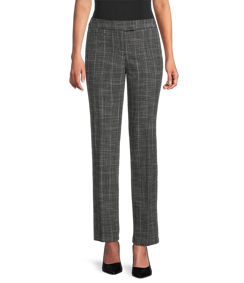 Investments Static Grid 5TH AVE fit Straight Leg Tummy Control Pants