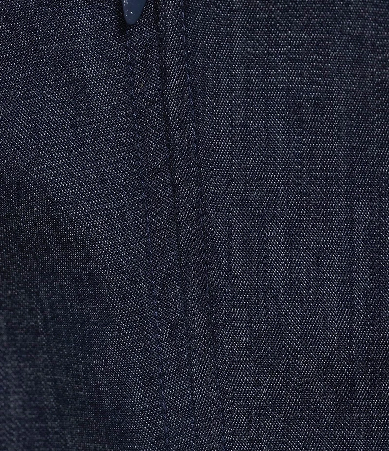 Investments Stretch Denim Sleeveless V-Neck Fit and Flare Dress