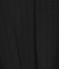 Investments Textured Stripe Tie Front V-Neck 3/4 Sleeve Top