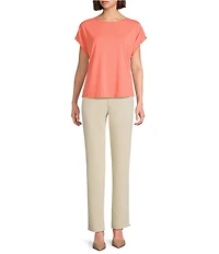 Investments the PARK AVE fit Elite Stretch Ankle Straight Pants