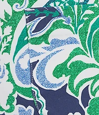 Investments the PARK AVE fit Elite Stretch Multi Paisley Delight Print Wide Leg Crop Pants