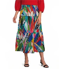 Investments Tropical Delight Pull-On Coordinating Maxi Skirt