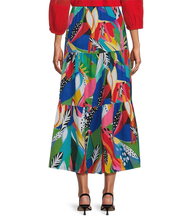 Investments Tropical Delight Pull-On Coordinating Maxi Skirt