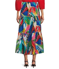 Investments Tropical Delight Pull-On Coordinating Maxi Skirt