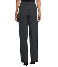 IRO Brissa Tweed Wool Blend Low Waist Wide Leg Pleated Front Trouser