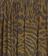 IRO Calesa Coordinating Leopard Print Mid Rise Asymmetrical High-Low Skirt