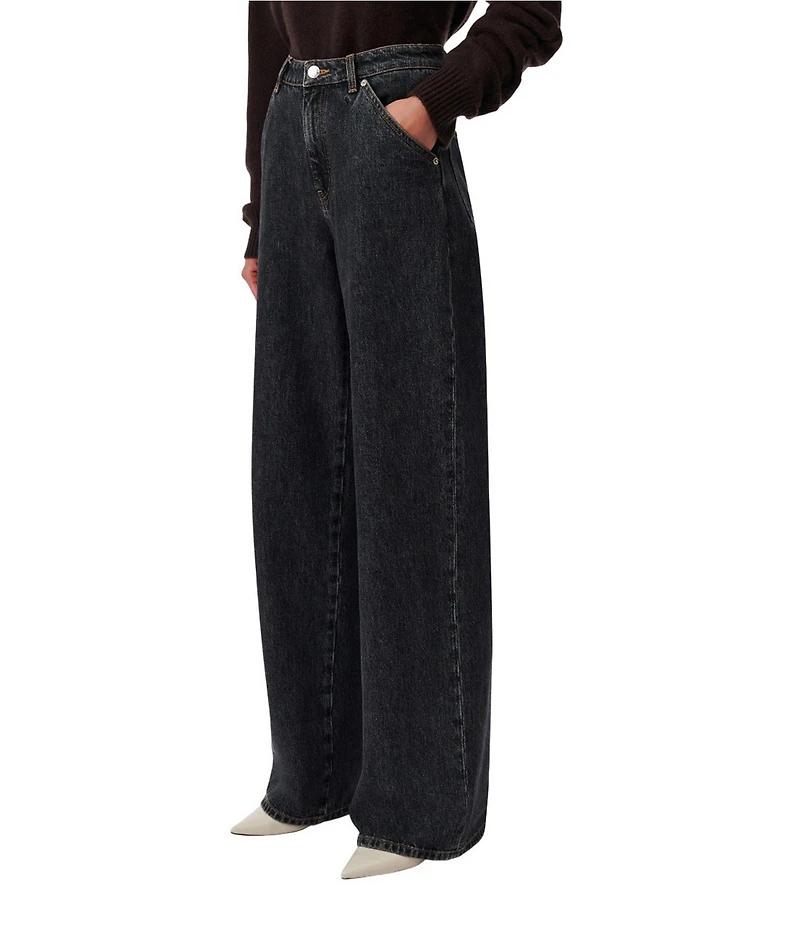 IRO Cassiopee Denim High Rise Wide Leg Jeans
