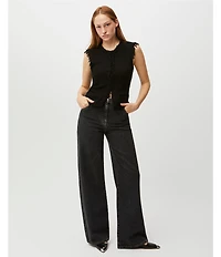 IRO Cassiopee Denim High Rise Wide Leg Jeans