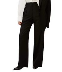 IRO Catanis Wool Blend High Waist Wide Leg Trousers