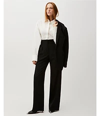IRO Catanis Wool Blend High Waist Wide Leg Trousers