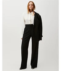 IRO Catanis Wool Blend High Waist Wide Leg Trousers