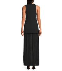 IRO Chloe Woven V-Neck Sleeveless Maxi Dress