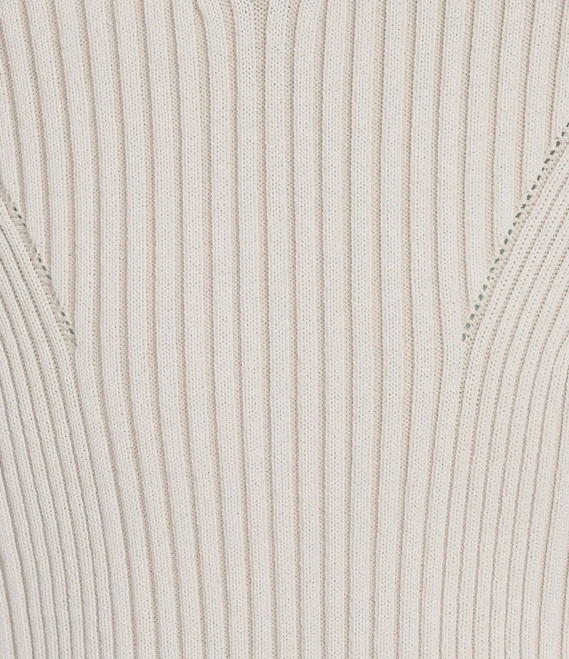 IRO Cleona Ribbed Knit Crew Neck Long Sleeve Coordinating Top